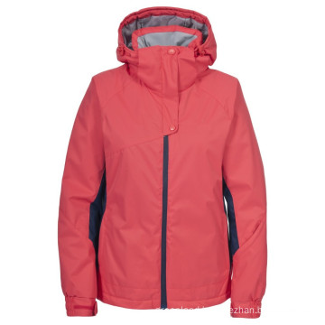 Custom lastest hooded padded woman ski jacket